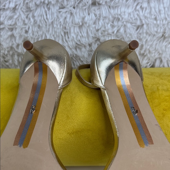 Sam Edelman • Women’s Peonie Kitten Heel Sandal • Gold Leaf • Size 11 😍😍 - Picture 11 of 15